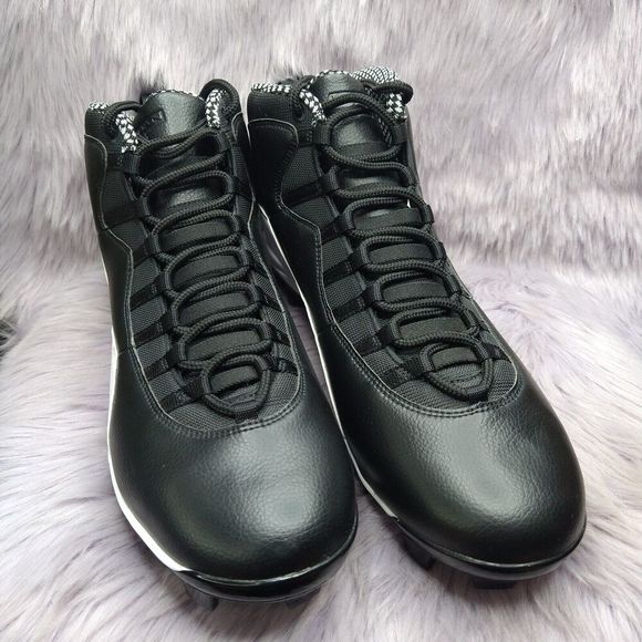Air Jordan 10 MCS Panda Black Baseball Cleats Mens Size 15 NWOT CQ9532-001 main image 9